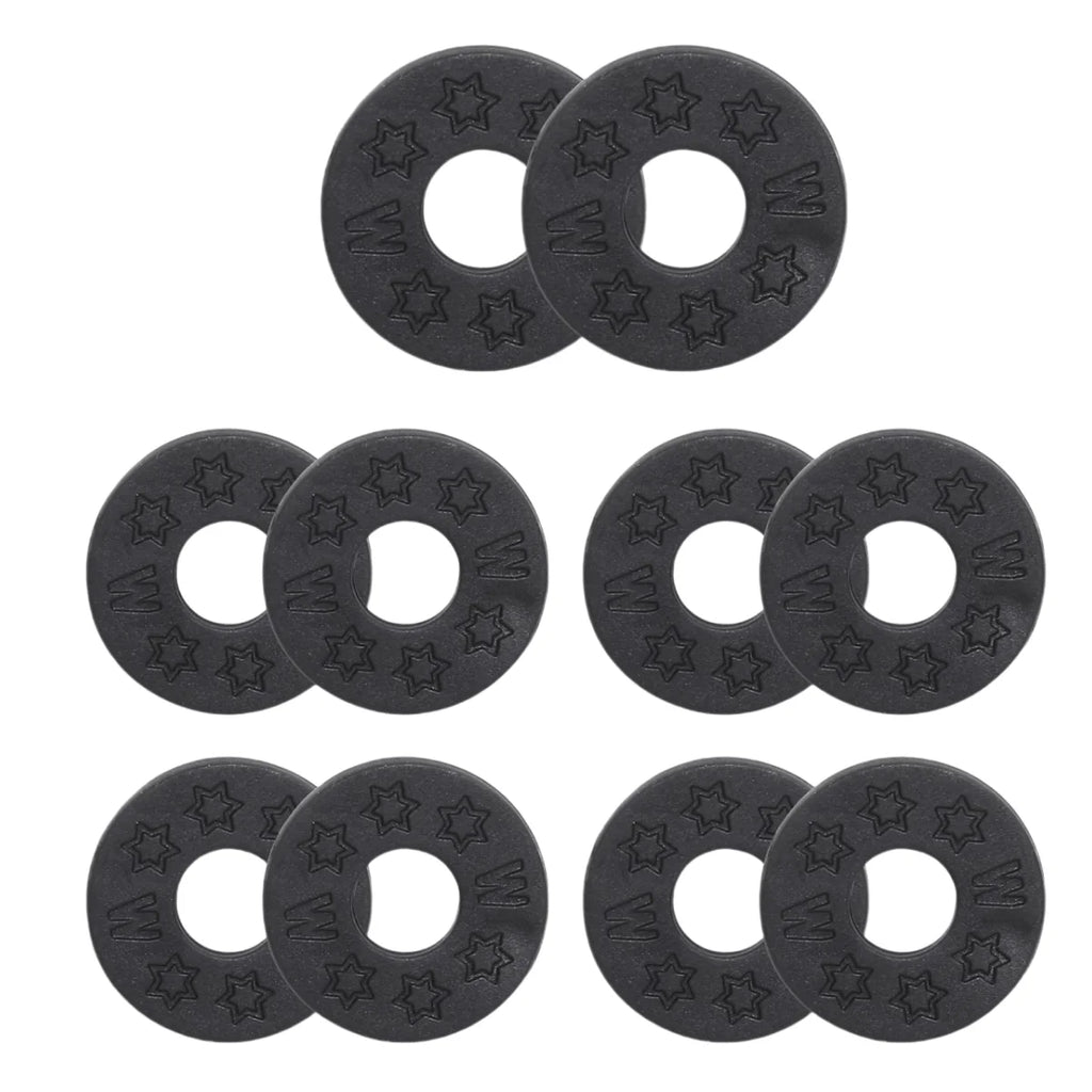 Miwayer 10 Pcs Guitar Rubber Strap Locks Anti Slip PE Pads/Secure and Safe Guitar Strap Locks Compatible Guitar Protect