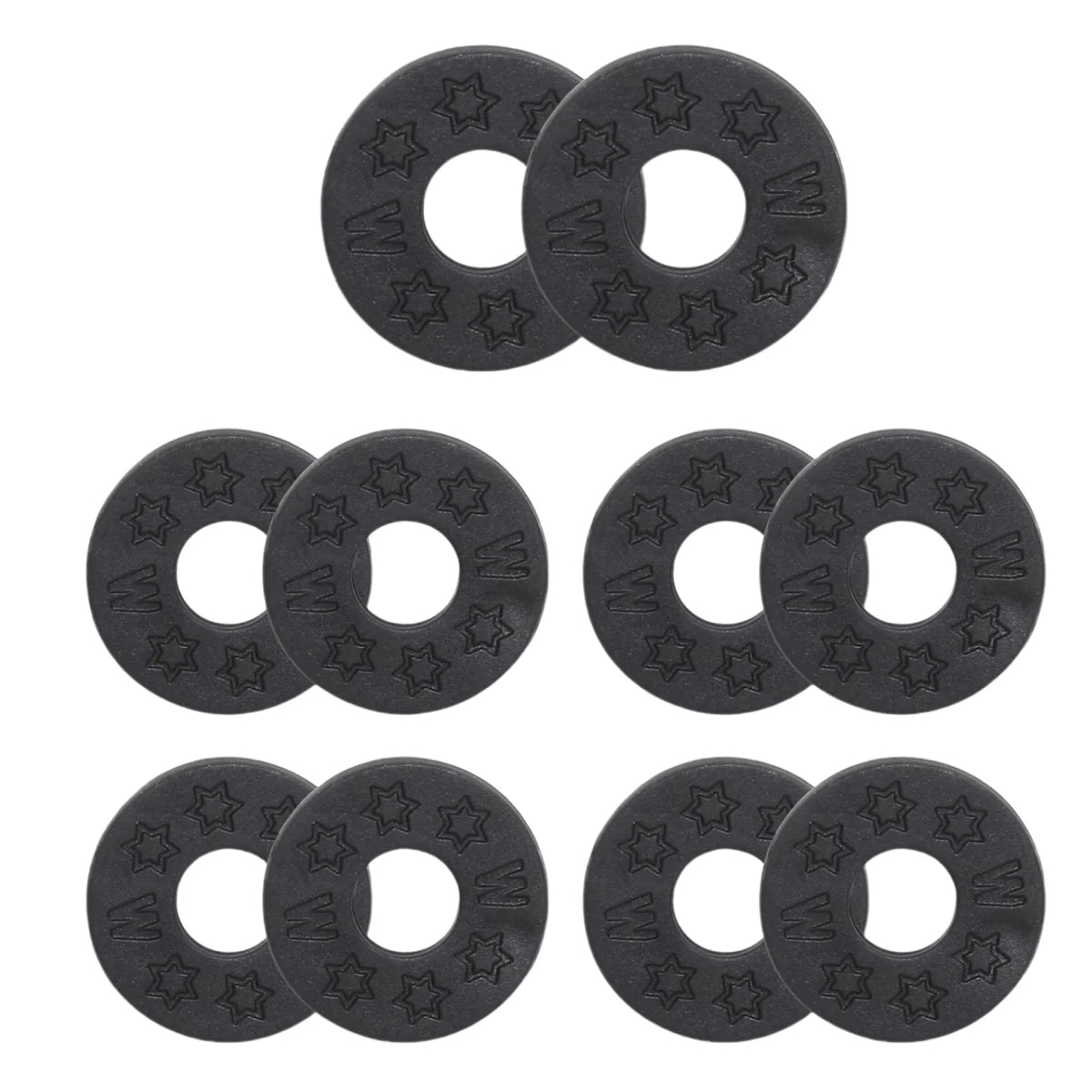 Miwayer 10 Pcs Guitar Rubber Strap Locks Anti Slip PE Pads/Secure and Safe Guitar Strap Locks Compatible Guitar Protect