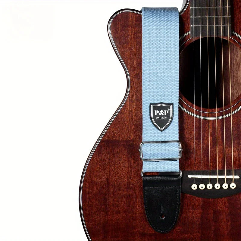 Vibrant Color Guitar Strap - Soft Padded, Adjustable, Quick-Fit, Durable, Comfortable, Ergonomic Design, Enhancing Performance