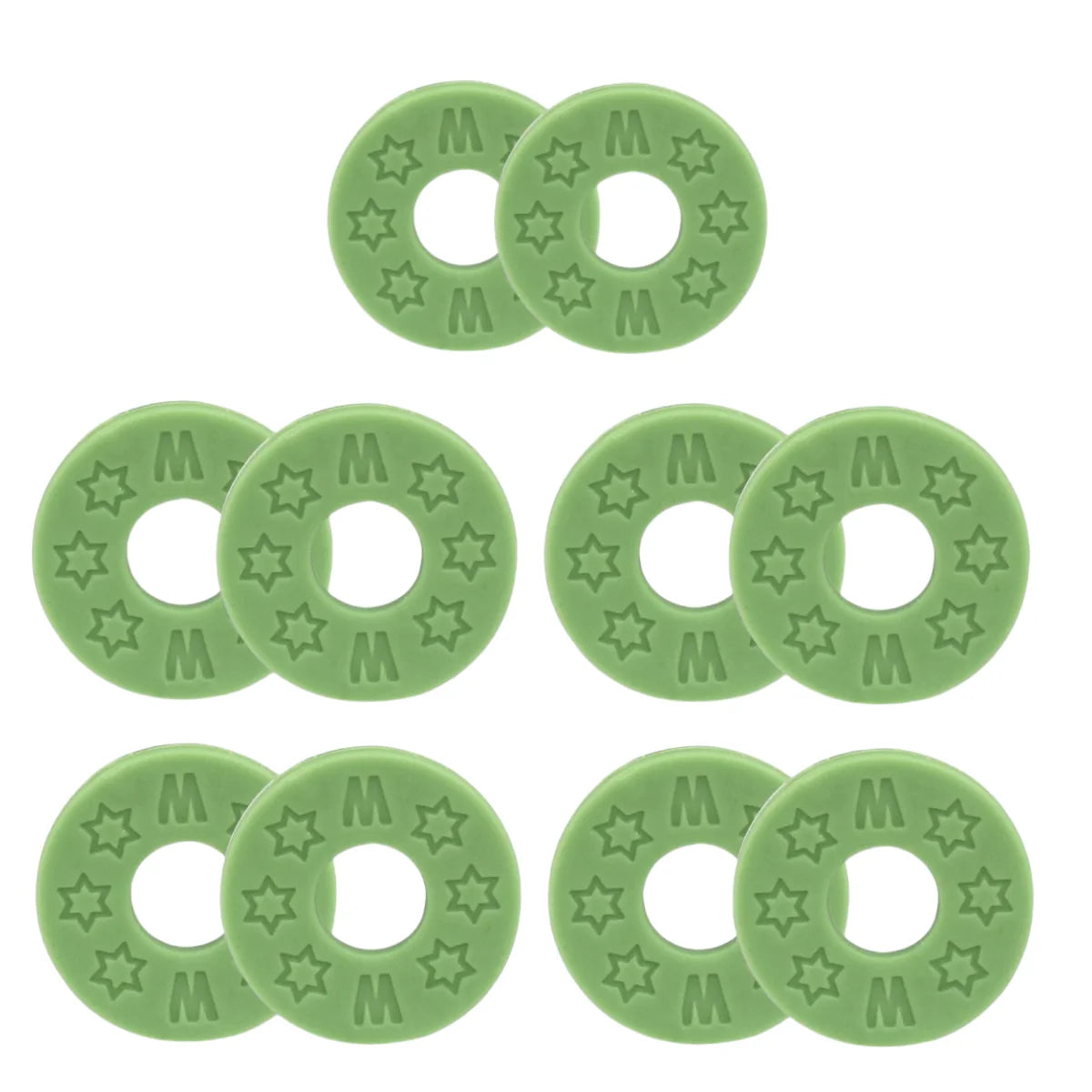 Miwayer 10 Pcs Guitar Rubber Strap Locks Anti Slip PE Pads/Secure and Safe Guitar Strap Locks Compatible Guitar Protect