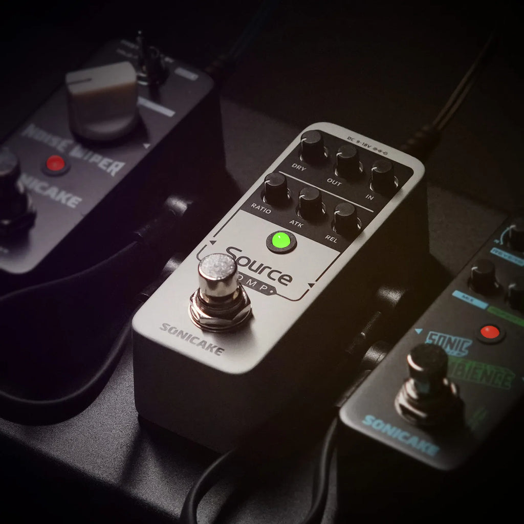 SONICAKE Source Compressor 1176 studio Compressor Guitar Effects Pedal Analog Buffered-Bypass QSS-27