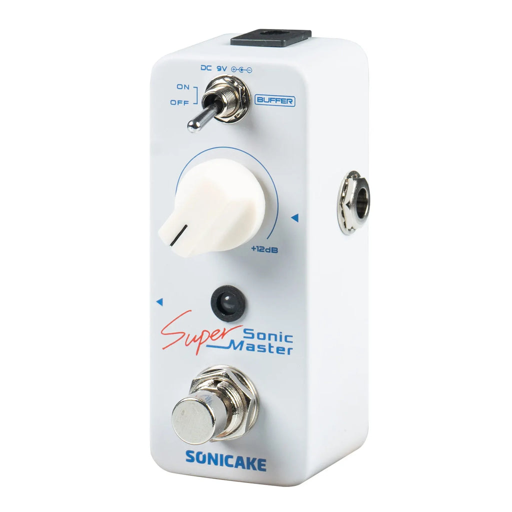 SONICAKE Sonic Super Master Clean Boost Buffer Guitar Bass Effects Pedal +12dB Gain Effect QSS-22