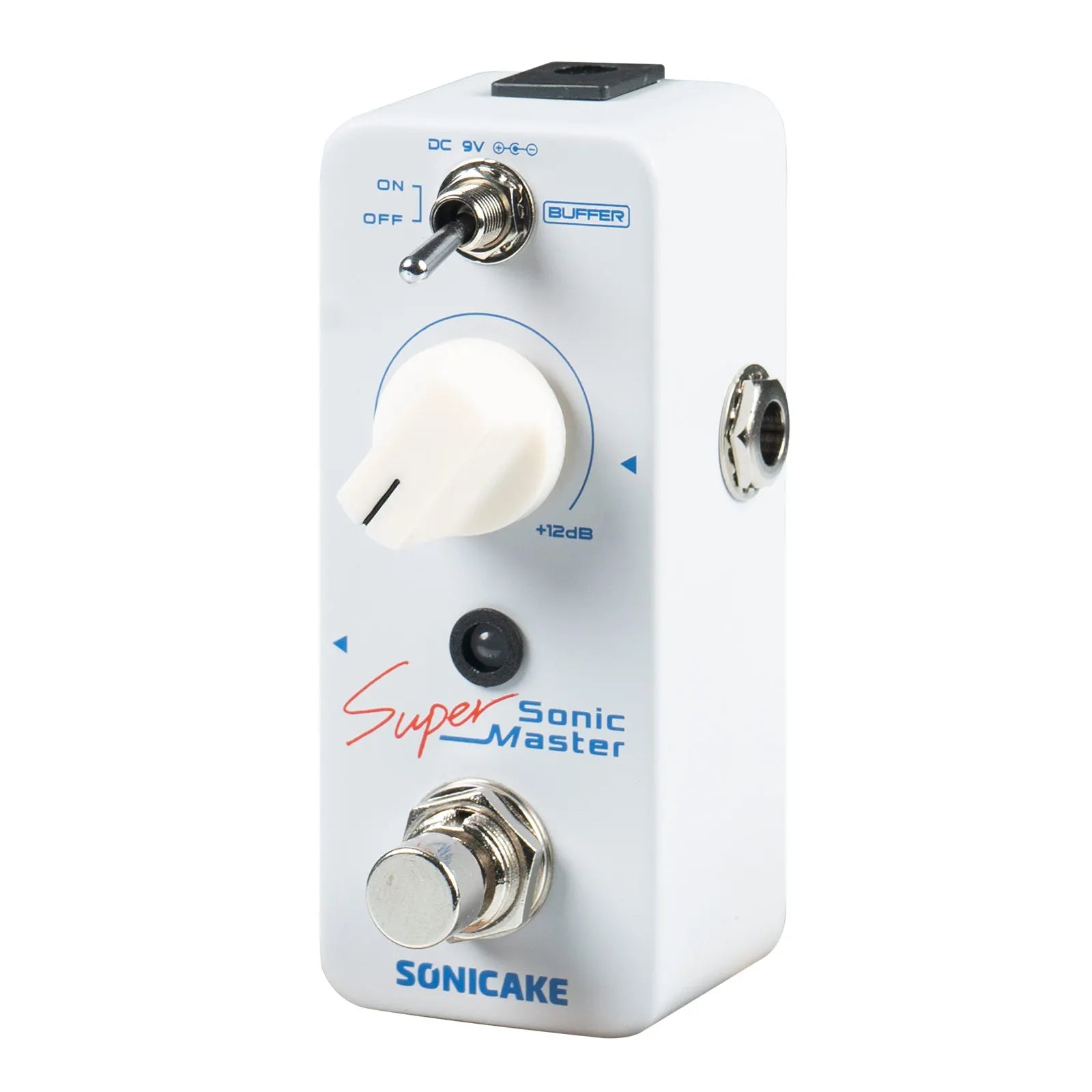 SONICAKE Sonic Super Master Clean Boost Buffer Guitar Bass Effects Pedal +12dB Gain Effect QSS-22
