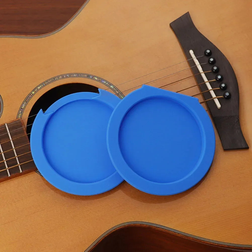 1pcs Guitar Sound Hole Cover 60/70/84/86/96/98/100/102mm Silicone Noise-Reduction Buster Sound Hole Cap Guitar Replace Parts