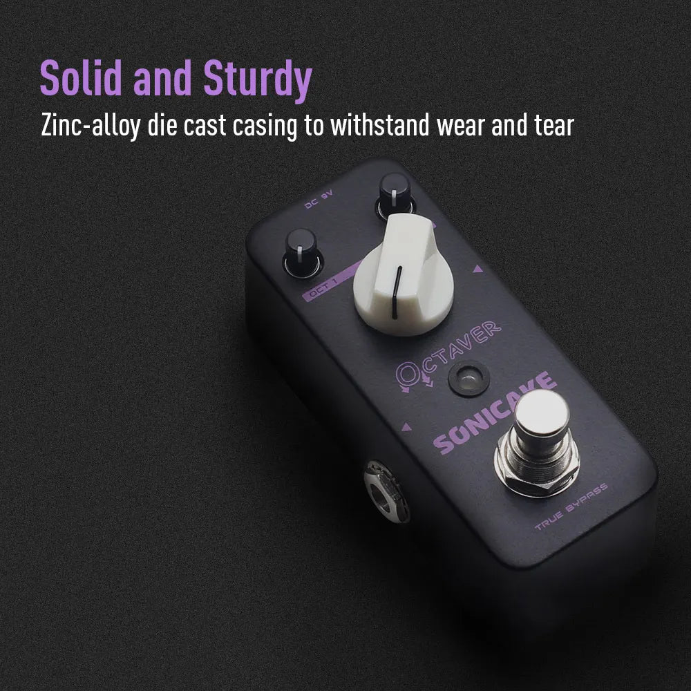 SONICAKE Octaver Analog Classic Octave Guitar Bass Effects Pedal QSS-19