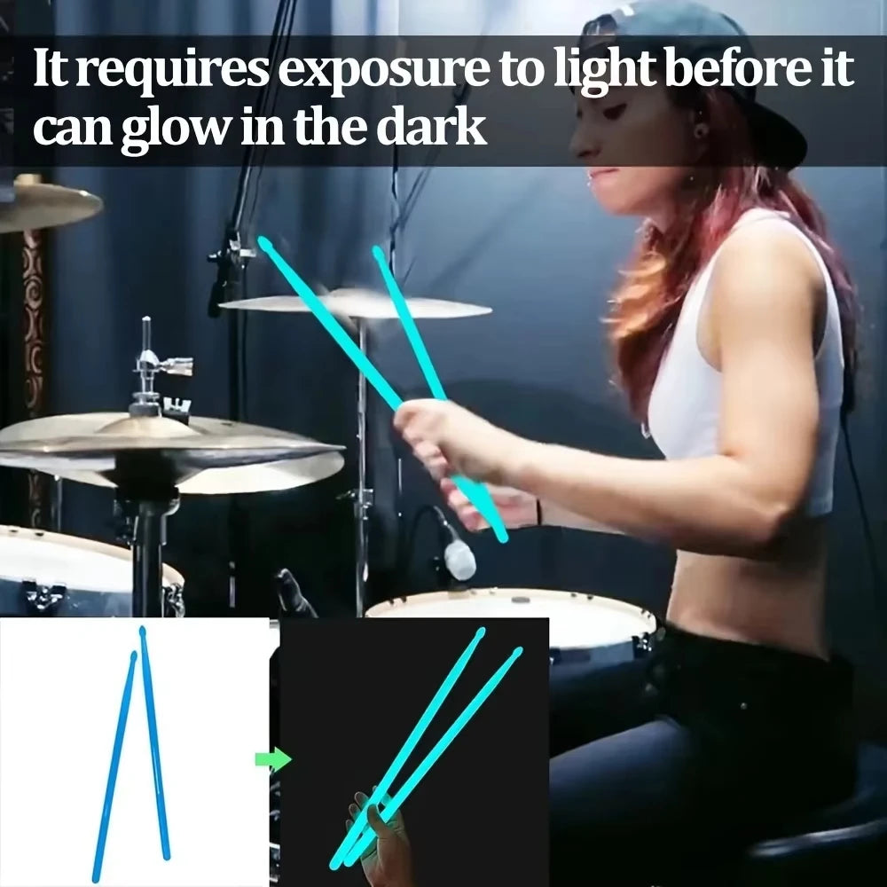 Glow Drum Sticks - 1 Pair