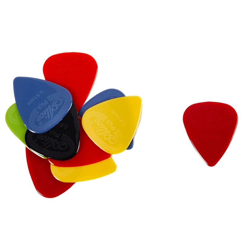 10pcs Alice Guitar Pick Non-slip Pick Nylon With Raised Surface Alice Guitar Finger Piece Non-slip Black And White Nylon Tuner