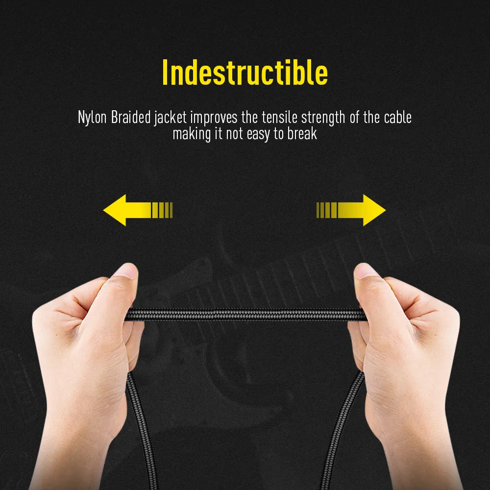 SONICAKE Braided Guitar Cable 3m