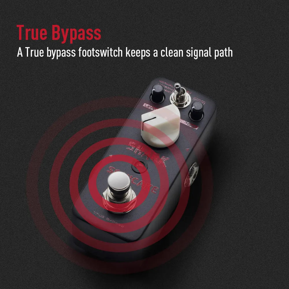 SONICAKE Shark Higain Classic British Stack Crunch High Gain Distortion Guitar Effects Pedal QSS-05