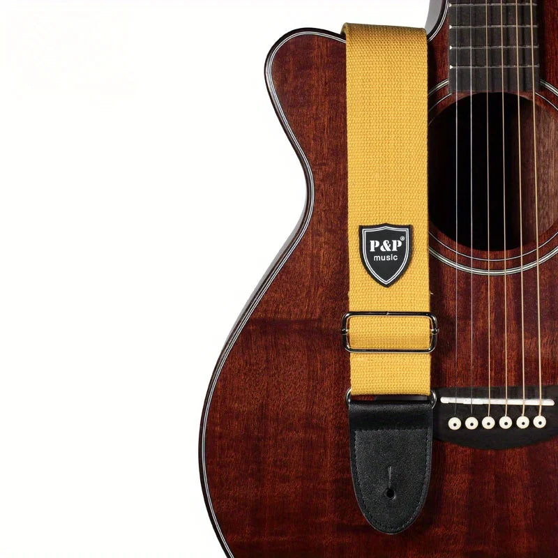 Vibrant Color Guitar Strap - Soft Padded, Adjustable, Quick-Fit, Durable, Comfortable, Ergonomic Design, Enhancing Performance