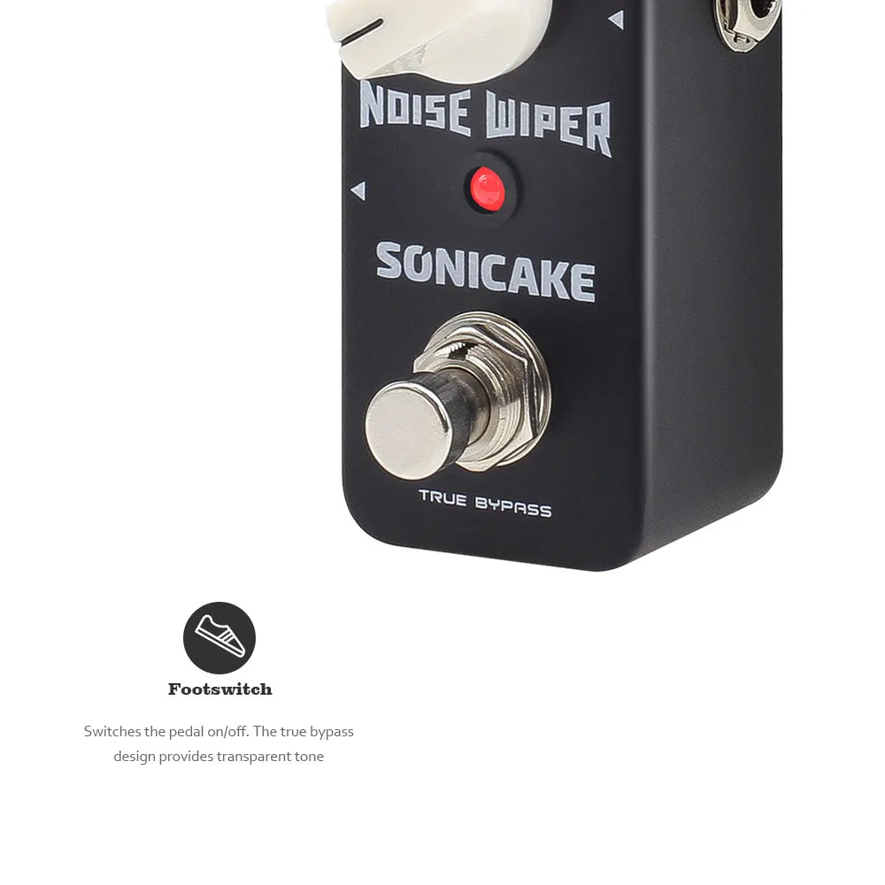 SONICAKE Noise Wiper True Bypass Noise Gate Guitar Bass Effects Pedal QSS-14