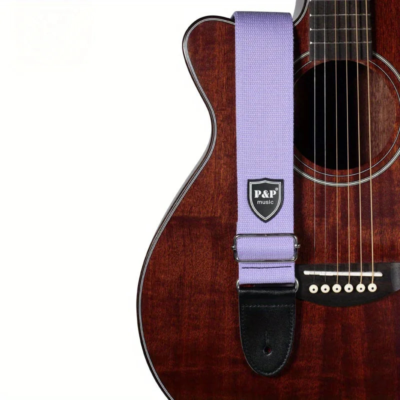 Vibrant Color Guitar Strap - Soft Padded, Adjustable, Quick-Fit, Durable, Comfortable, Ergonomic Design, Enhancing Performance